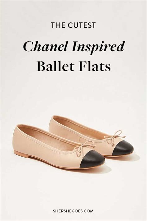 chanel ballet shoes replica|chanel look alike flats.